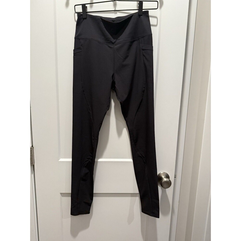 Athleta Quest Hybrid Tight Size 4 High Rise Black Legging Slim Fit Stash Pockets